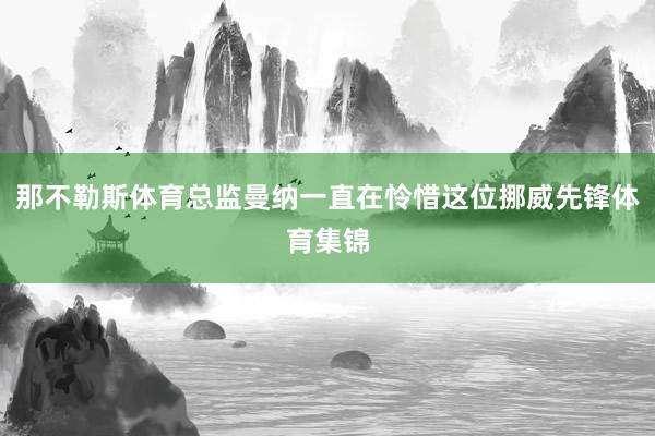那不勒斯体育总监曼纳一直在怜惜这位挪威先锋体育集锦