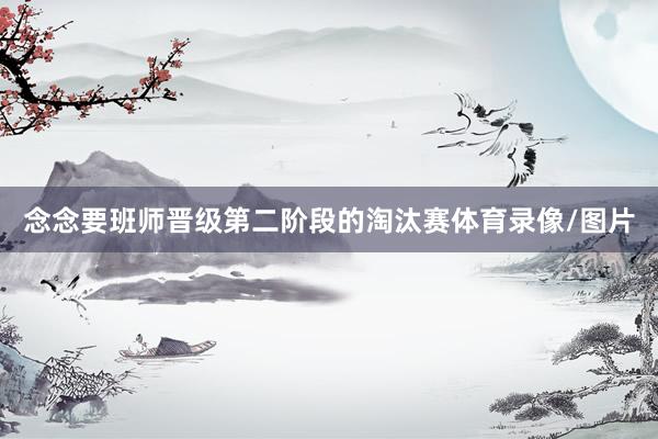 念念要班师晋级第二阶段的淘汰赛体育录像/图片