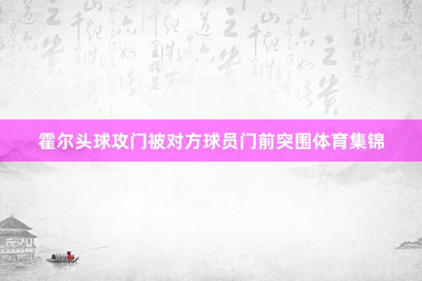 霍尔头球攻门被对方球员门前突围体育集锦