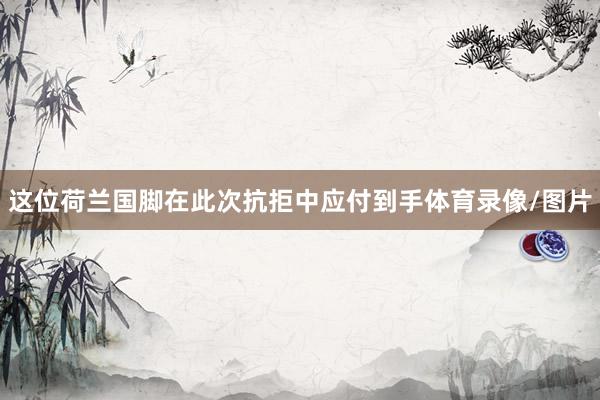 这位荷兰国脚在此次抗拒中应付到手体育录像/图片