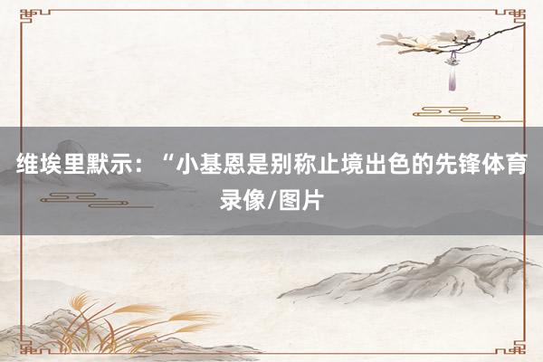 维埃里默示：“小基恩是别称止境出色的先锋体育录像/图片