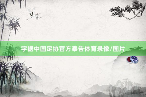 字据中国足协官方奉告体育录像/图片