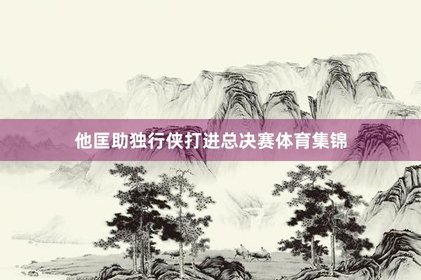 他匡助独行侠打进总决赛体育集锦