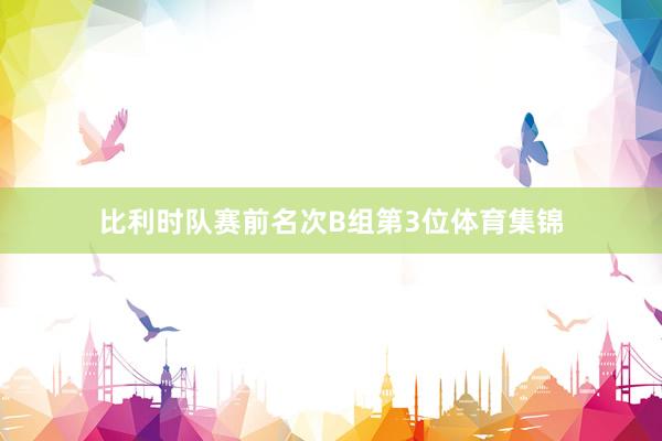 比利时队赛前名次B组第3位体育集锦