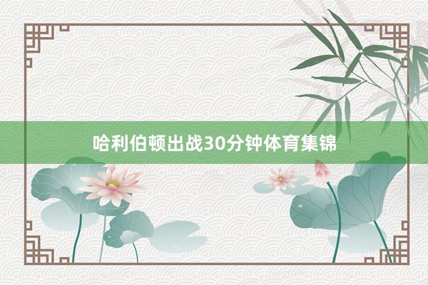 哈利伯顿出战30分钟体育集锦