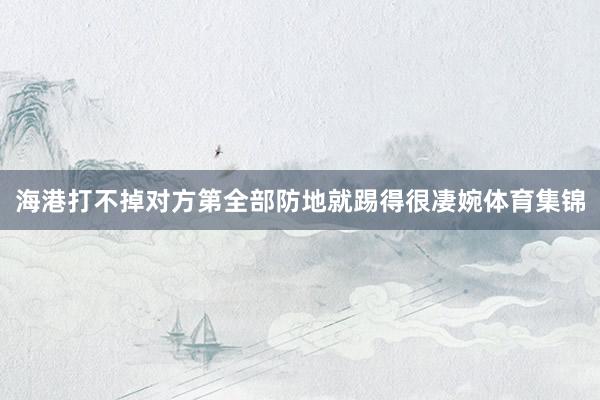 海港打不掉对方第全部防地就踢得很凄婉体育集锦