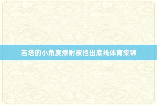 若塔的小角度爆射被挡出底线体育集锦