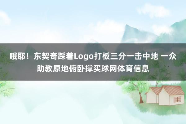 哦耶！东契奇踩着Logo打板三分一击中地 一众助教原地俯卧撑买球网体育信息