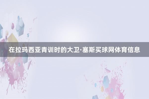 在拉玛西亚青训时的大卫·塞斯买球网体育信息