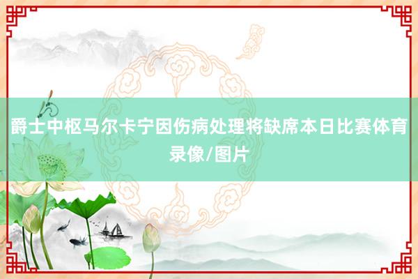 爵士中枢马尔卡宁因伤病处理将缺席本日比赛体育录像/图片