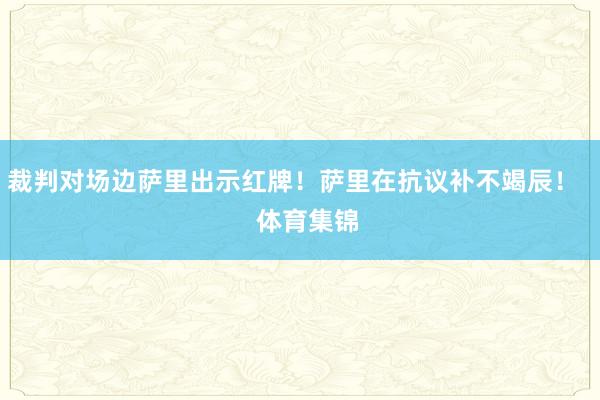 裁判对场边萨里出示红牌！萨里在抗议补不竭辰！    体育集锦